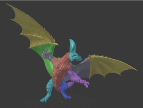 mhw nergigante posed & sliced capcom creature dragon figurine monster hunter video game 3d print model - Mito3D