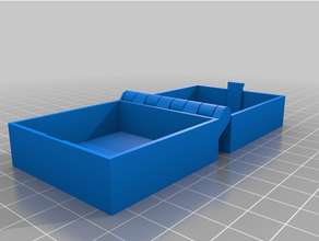 customized hinged box latch parametric printable piece 3d print model - Mito3D