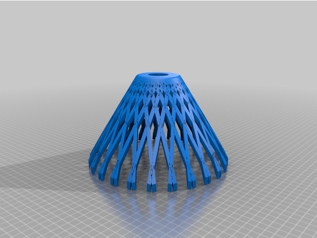 mesh lampshade 26mm mount 3D print model - Mito3D