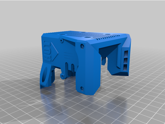 blv 3d-printer modified block shield bmg extruder mgm cube mgn mod 3D print model - Mito3D