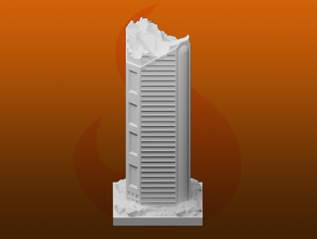 greeblecity rovine grattacielo GreebleCityRins 3d print model - Mito3D