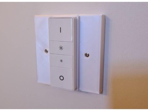 philips hue dimmer switch mount uk light switches lightswitch cover 3d print model - Mito3D