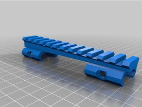 personnalisé balistique angle compensation rail Générateur paintball armes feu 3d print model - Mito3D