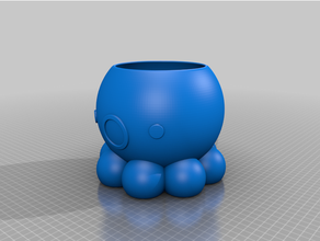 poulpe pot 3d print model - Mito3D