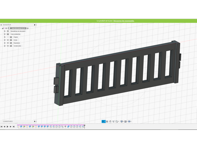 Playmobil çit 3D print model - Mito3D