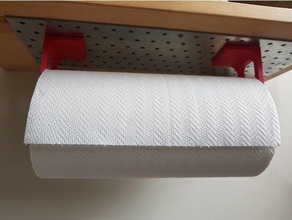 paper towel magnetic holder spool toilet hanger 3d print model - Mito3D