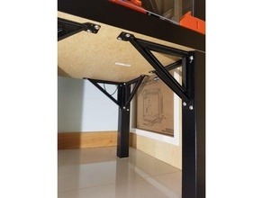 lack enclosure leg bracket v1 ikea shelf table 3d print model - Mito3D