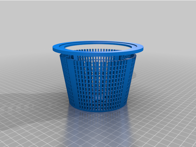 cestino schiumatoio denaro contante piscine personalizzato 3D print model - Mito3D