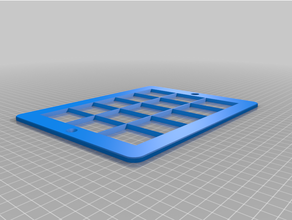 personalizado 3d printable protector teclado grid based free form híbrido aac aplicaciones tabletas 3d print model - Mito3D