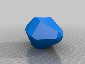 trapézio prisma hexagonal cristalografia 3d print model - Mito3D