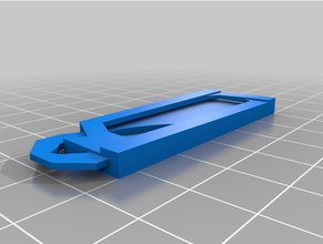 chaveiro papel suporte degrau obj 3d print model - Mito3D