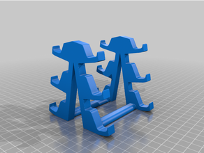 6 balisong table afficher supporter 3d print model - Mito3D