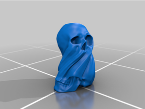 afundando fiação crânio torcido resumo arrepiante torção 3d print model - Mito3D