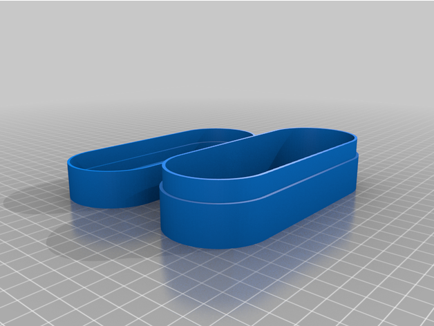 customized glasses case rounded box lid 3D print model - Mito3D