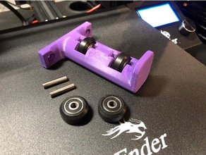 spool holder delrin wheels 3d print model - Mito3D