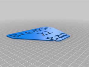 rottura male stencil personalizzato 3d print model - Mito3D
