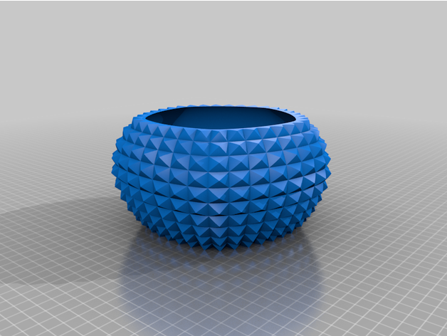 diamondbowl1 Schüssel Container 3D print model - Mito3D