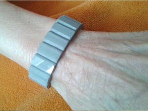 pulsera el Stica pára abuela pulseira pulseiras suporte barato complemento elástico velho flexível Avó avó joalheria Joya jpo41 3d print model - Mito3D