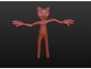 desenho animado gato scp Fundação 3d print model - Mito3D