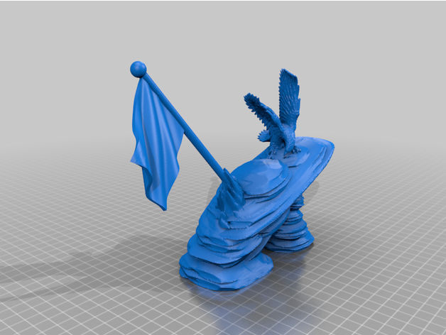 kartal bayrak 3D print model - Mito3D