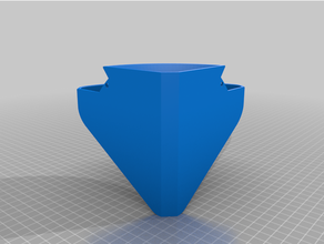 corner wall flower pot double edge flowerpot mount 3d print model - Mito3D