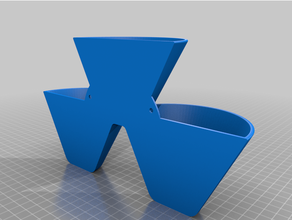 wall pot 3 compartments flower mount 3d print model - Mito3D