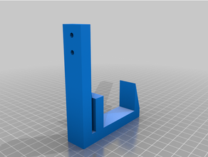 4my customized barbed wall hanger bracket customisable 3d print model - Mito3D