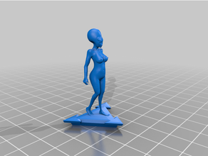 female alien nsfw 3d print model - Mito3D