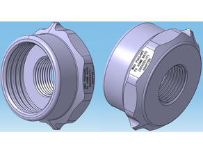 msa phalanx 40mm nato rd40x1 7 adapter en148-1 filter gasmask adaptor gas mask rd40 respirator stanag 4155 3d print model - Mito3D