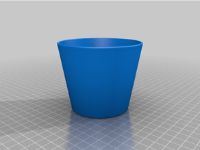 80mm flower pot - classic style customized 3d print model - Mito3D