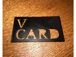 v card humor 3d print model - Mito3D