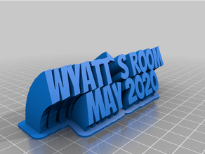 wyatt's room customized 3d print model - Mito3D