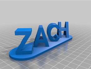 customized dual letter blocks illusion zach emma 3d print model - Mito3D