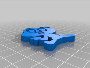 gumball keychain darwin key 3d print model - Mito3D