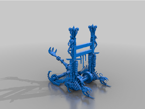 screaming skull catapult - aos wtw tomb kings warmachine scraming undead whfb 3d print model - Mito3D