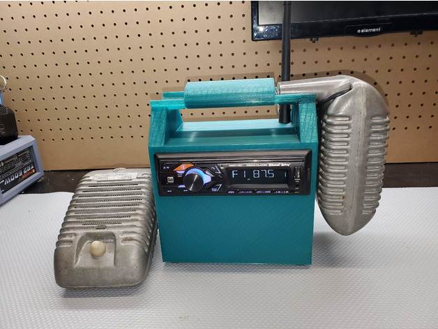 drive in rádio boombox portátil 3D print model - Mito3D
