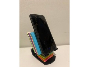 phone stand post note holder iphone post-it smartphone 3d print model - Mito3D
