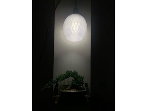 pineapple pattern lampshade lamp 3d print model - Mito3D
