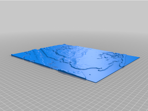 nyc topographic map york city topography 3d print model - Mito3D