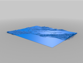 sf topographique carte 3d print model - Mito3D