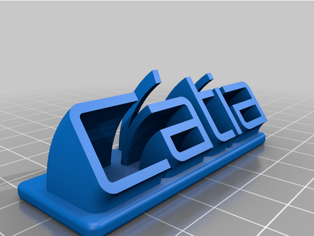 tia -letreiro customized 3D print model - Mito3D