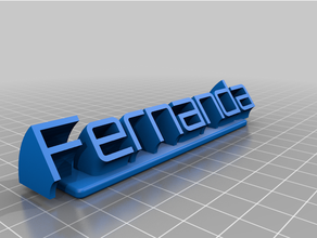 fernanda -letreiro customized 3d print model - Mito3D