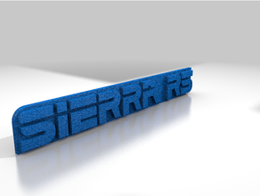 sierra rs emblème réplique auto voiture gué 3d print model - Mito3D