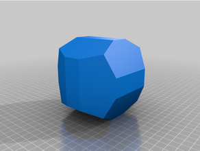 dodecaedro pentagonale cubo cristallografia 3d print model - Mito3D