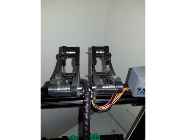 overhead drag filament spool roller 3d printer 3030 holder 3D print model - Mito3D