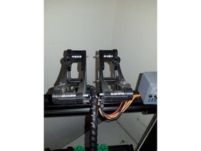 aérien traîne filament bobine rouleau 3d imprimante 3030 titulaire soutien 3d print model - Mito3D