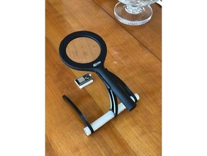 magnifying glass stand tools 3d print model - Mito3D