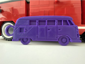 vw bulli t1 chave 2d chaveiro legais sexy ônibus 3d print model - Mito3D