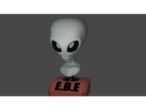 ebe bust alien 3d print model - Mito3D