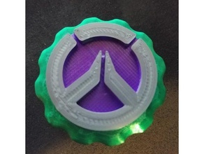 overwatch logo - extruder knob blizzard games creality ender 3 gaming knobs 3d print model - Mito3D